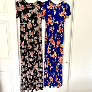 MATERNITY Floor length floral Pinkblush dresses